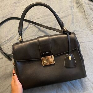 Vintage 1990s Christian Dior top handle flap bag